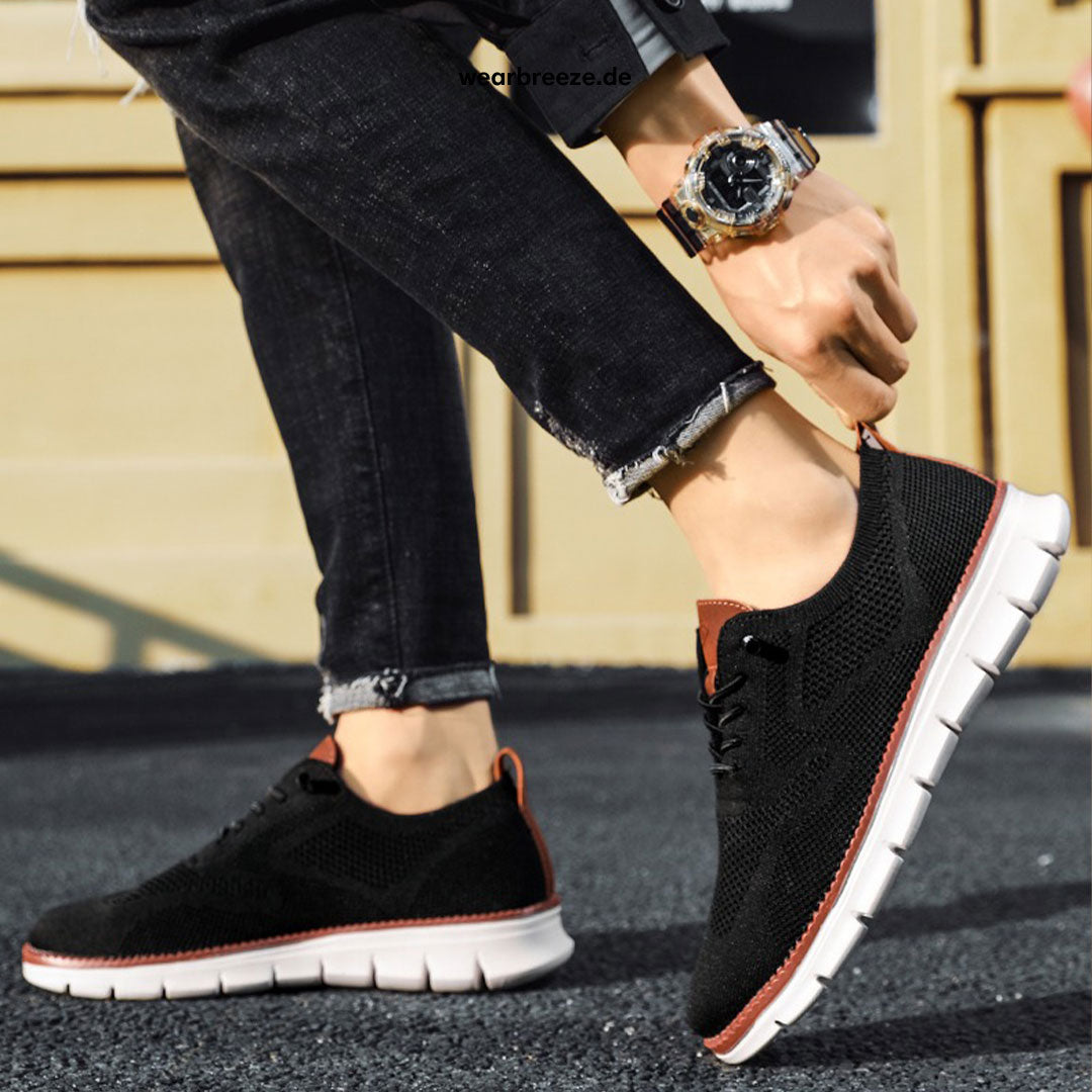 Slip-On Sneakers - Comfortable - Seamless - Mesh Sneakers - Men's Shoes-Comfortable Shoes-Chaps of London-Chaps of London