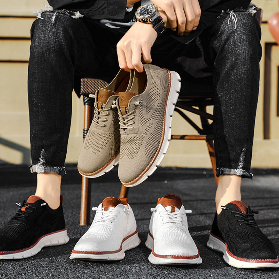 Slip-On Sneakers - Comfortable - Seamless - Mesh Sneakers - Men's Shoes-Comfortable Shoes-Chaps of London-Chaps of London