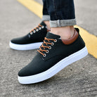 Slip-on Sneakers - Men's Casual Leisure Canvas Sneakers-Schoenen Man-Chaps of London-Black-39-Chaps of London