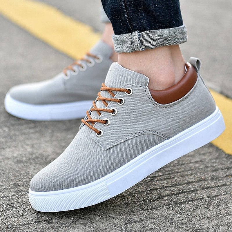 Slip-on Sneakers - Men's Casual Leisure Canvas Sneakers-Schoenen Man-Chaps of London-Gray-39-Chaps of London