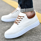 Slip-on Sneakers - Men's Casual Leisure Canvas Sneakers-Schoenen Man-Chaps of London-White-39-Chaps of London