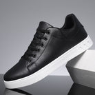 Sneakers | Leather | Comfortable | Lace-Up Sneakers | Men's Shoes-Chaps of London-Black-39-Chaps of London