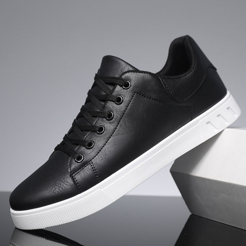 Sneakers | Leather | Comfortable | Lace-Up Sneakers | Men's Shoes-Chaps of London-Black-39-Chaps of London