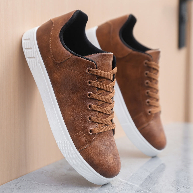 Sneakers | Leather | Comfortable | Lace-Up Sneakers | Men's Shoes-Chaps of London-Chaps of London