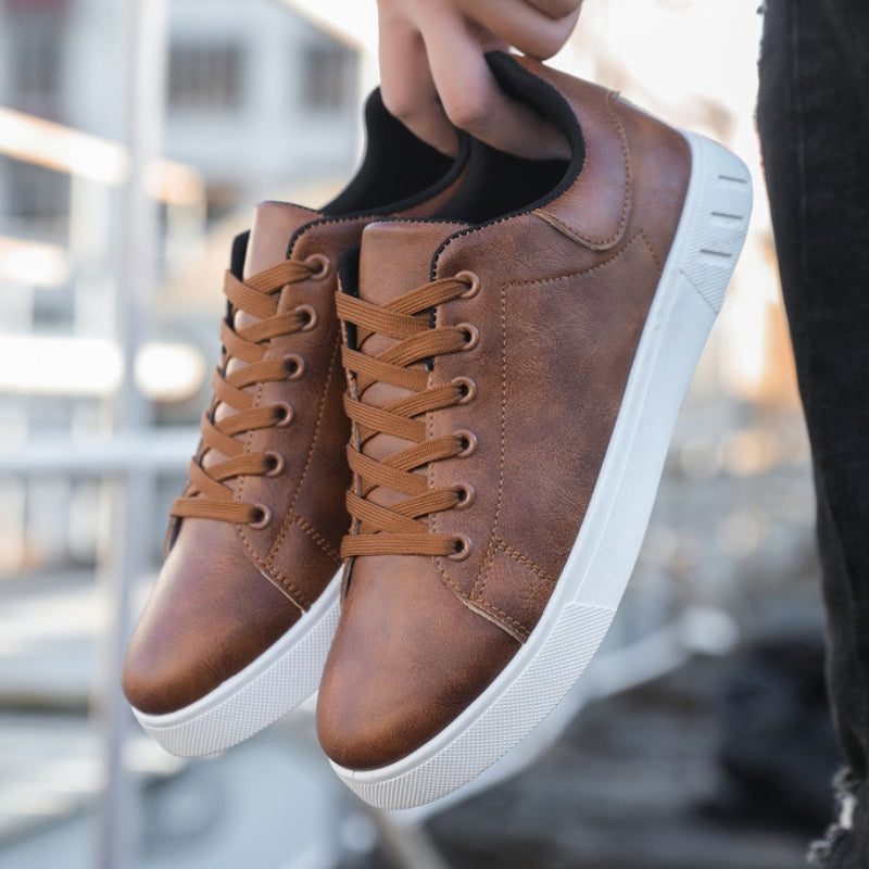 Sneakers | Leather | Comfortable | Lace-Up Sneakers | Men's Shoes-Chaps of London-Chaps of London