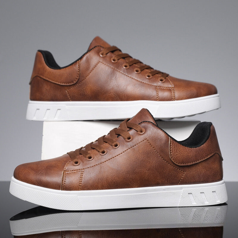 Sneakers | Leather | Comfortable | Lace-Up Sneakers | Men's Shoes-Chaps of London-Chaps of London