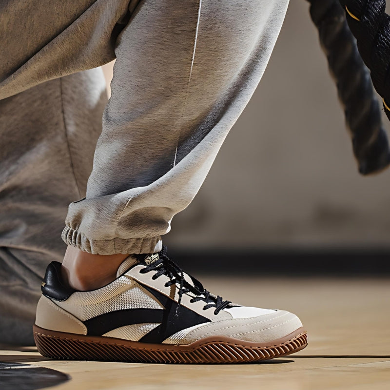 Sneakers - Sport - Black and White - Lace-Up Shoes - Men's Shoes-Men's footwear-Chaps of London-Chaps of London