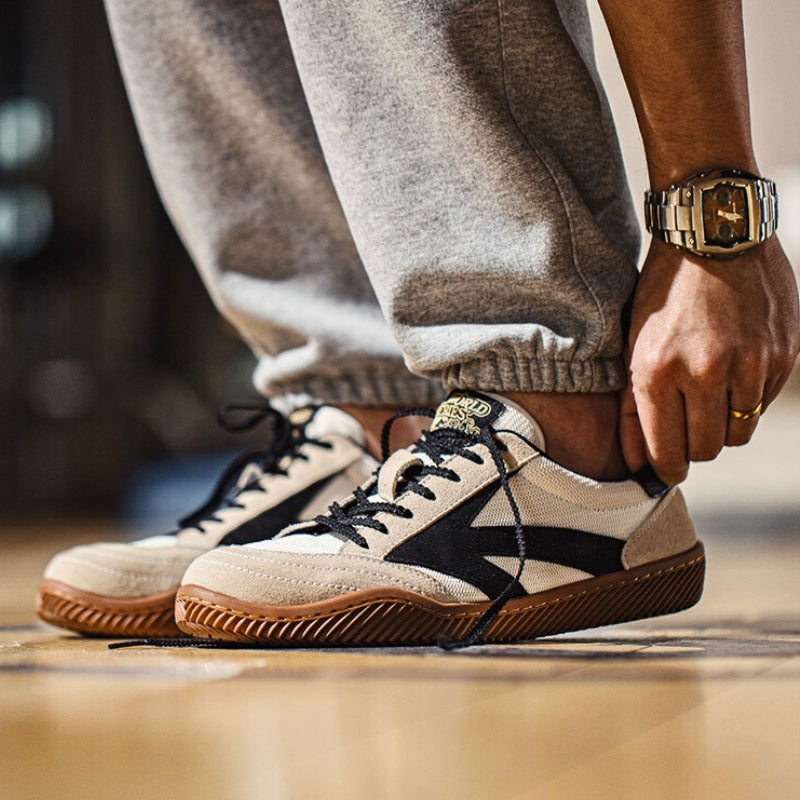 Sneakers - Sport - Black and White - Lace-Up Shoes - Men's Shoes-Men's footwear-Chaps of London-Chaps of London