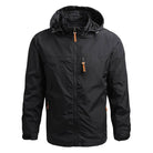Softshell Jacket - Men's Hooded Waterproof Outdoor Windproof Jacket-Chaps of London-Black-S-Chaps of London