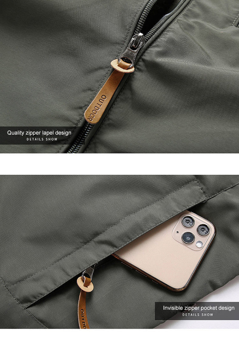Softshell Jacket - Men's Hooded Waterproof Outdoor Windproof Jacket-Chaps of London-Chaps of London