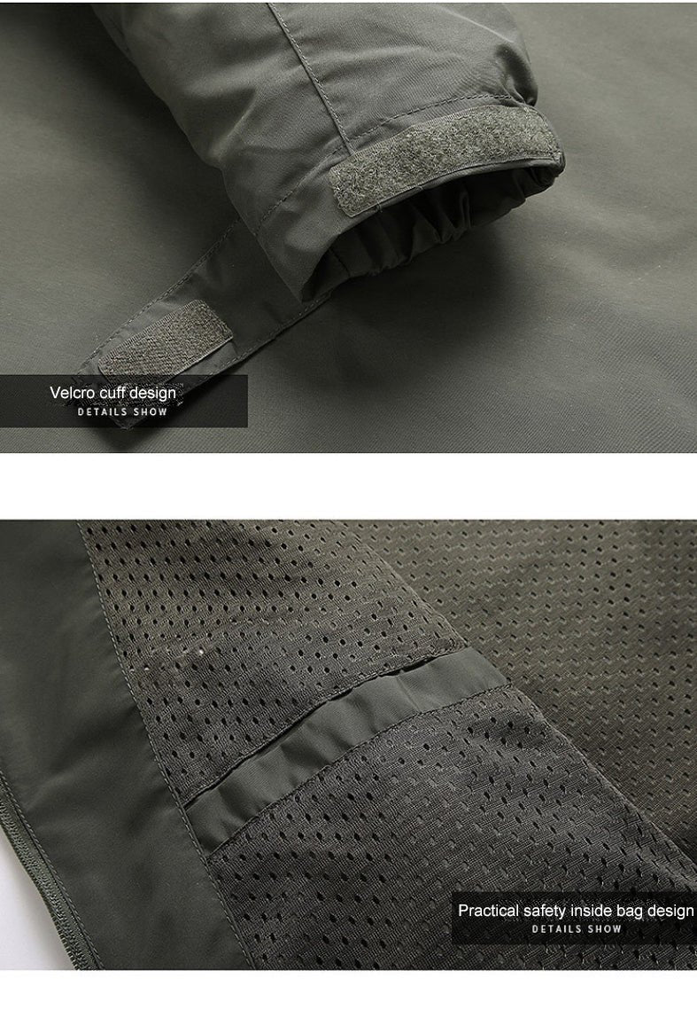 Softshell Jacket - Men's Hooded Waterproof Outdoor Windproof Jacket-Chaps of London-Chaps of London