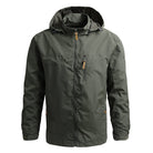 Softshell Jacket - Men's Hooded Waterproof Outdoor Windproof Jacket-Chaps of London-Green-S-Chaps of London