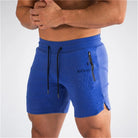 Sports Shorts - Men's Drawstring Activewear Gym Shorts with Pockets-Sportbroek man-Chaps of London-Dark Blue-S-Chaps of London