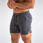 Sports Shorts - Men's Drawstring Activewear Gym Shorts with Pockets-Sportbroek man-Chaps of London-Dark Gray-S-Chaps of London