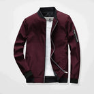 Spring Jacket - Men's Lightweight Zip-Up Bomber Jacket-Chaps of London-Red-M-Chaps of London