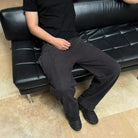Straight Leg Joggers | Drawstring | Baggy | Straight Leg Sweatpants | Men's Joggers-Chaps of London-Black-S-Chaps of London