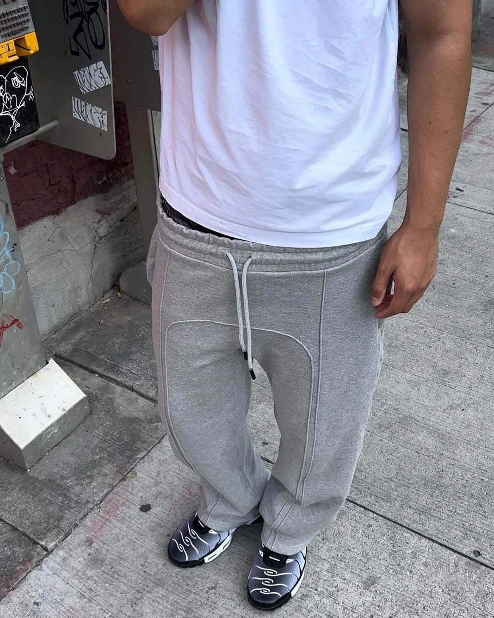 Straight Leg Joggers | Drawstring | Baggy | Straight Leg Sweatpants | Men's Joggers-Chaps of London-Chaps of London