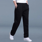 Straight Leg Joggers - Drawstring - Leisure - Sweatpants - Men's Pants-Chaps of London-Black-M-Chaps of London