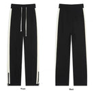 Straight Leg Pants - Drawstring - Cotton - Retro Track Pants - Men's Pants-Chaps of London-Chaps of London