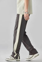 Straight Leg Pants - Drawstring - Cotton - Retro Track Pants - Men's Pants-Chaps of London-Chaps of London