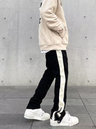 Straight Leg Pants - Drawstring - Cotton - Retro Track Pants - Men's Pants-Chaps of London-Chaps of London