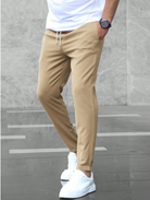 Stretch Pants - Comfortable - Drawstring - Stretch Chinos - Men's Pants-Herrenhose-Chaps Herrenmode-Chaps of London