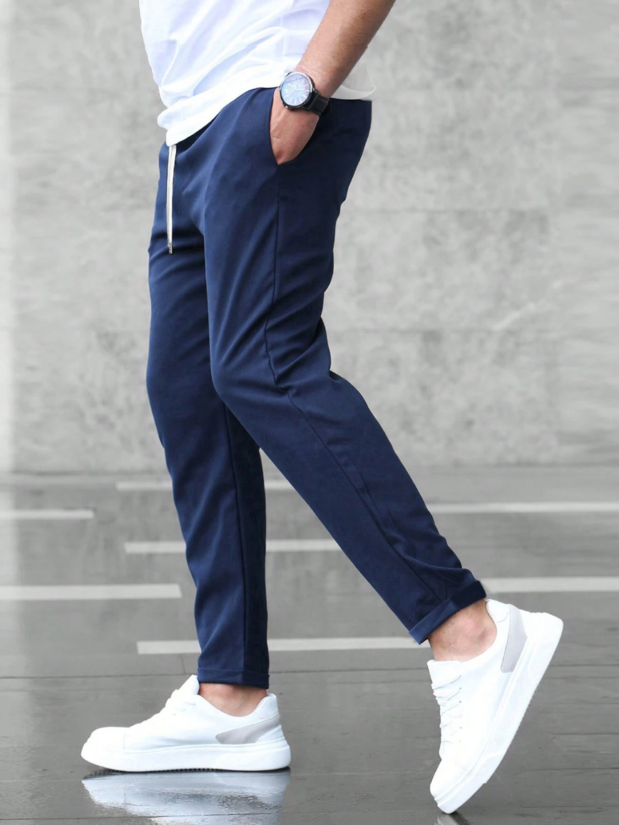 Stretch Pants - Comfortable - Drawstring - Stretch Chinos - Men's Pants-Herrenhose-Chaps Herrenmode-Chaps of London