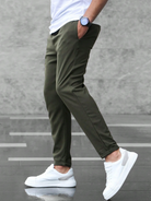 Stretch Pants - Comfortable - Drawstring - Stretch Chinos - Men's Pants-Herrenhose-Chaps Herrenmode-Chaps of London