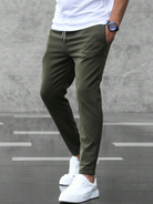 Stretch Pants - Comfortable - Drawstring - Stretch Chinos - Men's Pants-Herrenhose-Chaps Herrenmode-Chaps of London