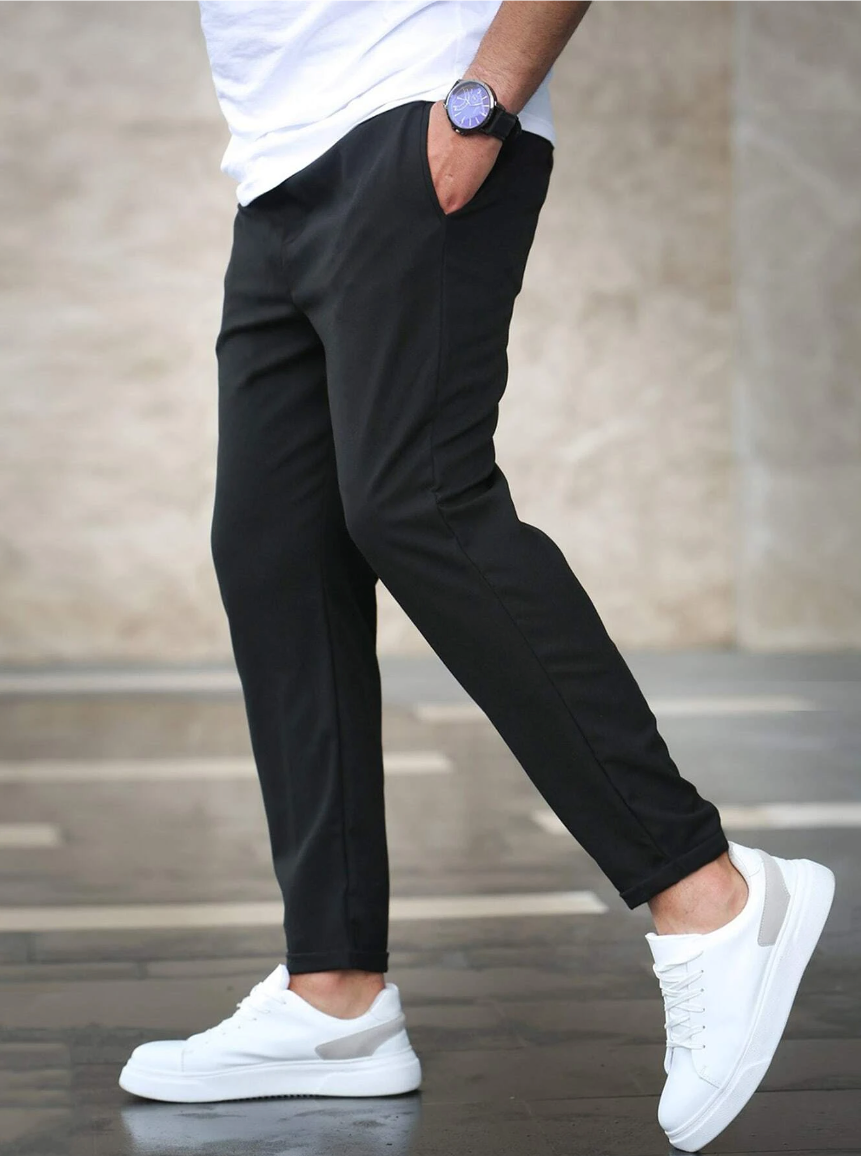 Stretch Pants - Comfortable - Drawstring - Stretch Chinos - Men's Pants-Herrenhose-Chaps Herrenmode-Chaps of London