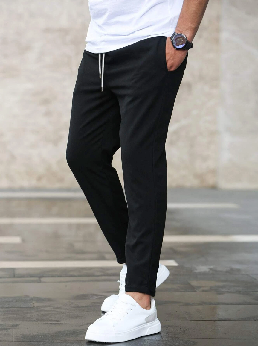 Stretch Pants - Comfortable - Drawstring - Stretch Chinos - Men's Pants-Herrenhose-Chaps Herrenmode-Chaps of London