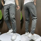 Stretch Pants | Comfortable | Leisure | Slim Fit Joggers | Men's Pants-Chaps of London-Gray-29-Chaps of London