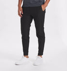 Stretch Pants - Men's Casual Elastic Waist Skinny Pants-Chinos-Chaps of London-Black-S-Chaps of London