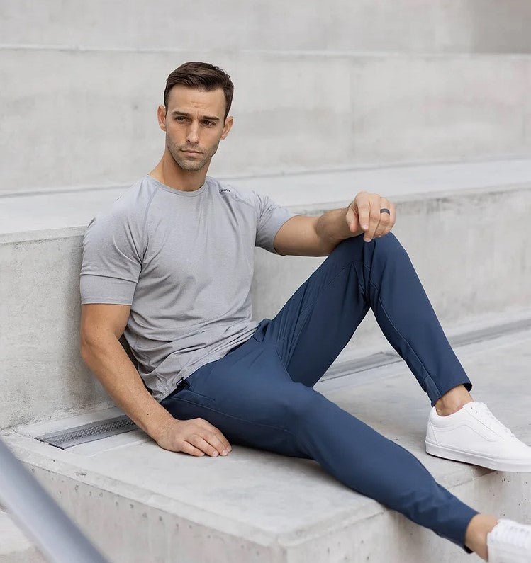 Stretch Pants - Men's Casual Elastic Waist Skinny Pants-Chinos-Chaps of London-Chaps of London