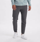 Stretch Pants - Men's Casual Elastic Waist Skinny Pants-Chinos-Chaps of London-Gray-S-Chaps of London
