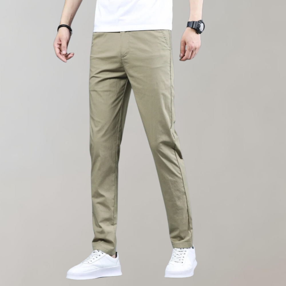 Stretch Pants | Skinny | Elastic Waist | Chino Pants | Men's Pants-Fashion Men Pants Chinos All-year-Chaps of London-Chaps of London