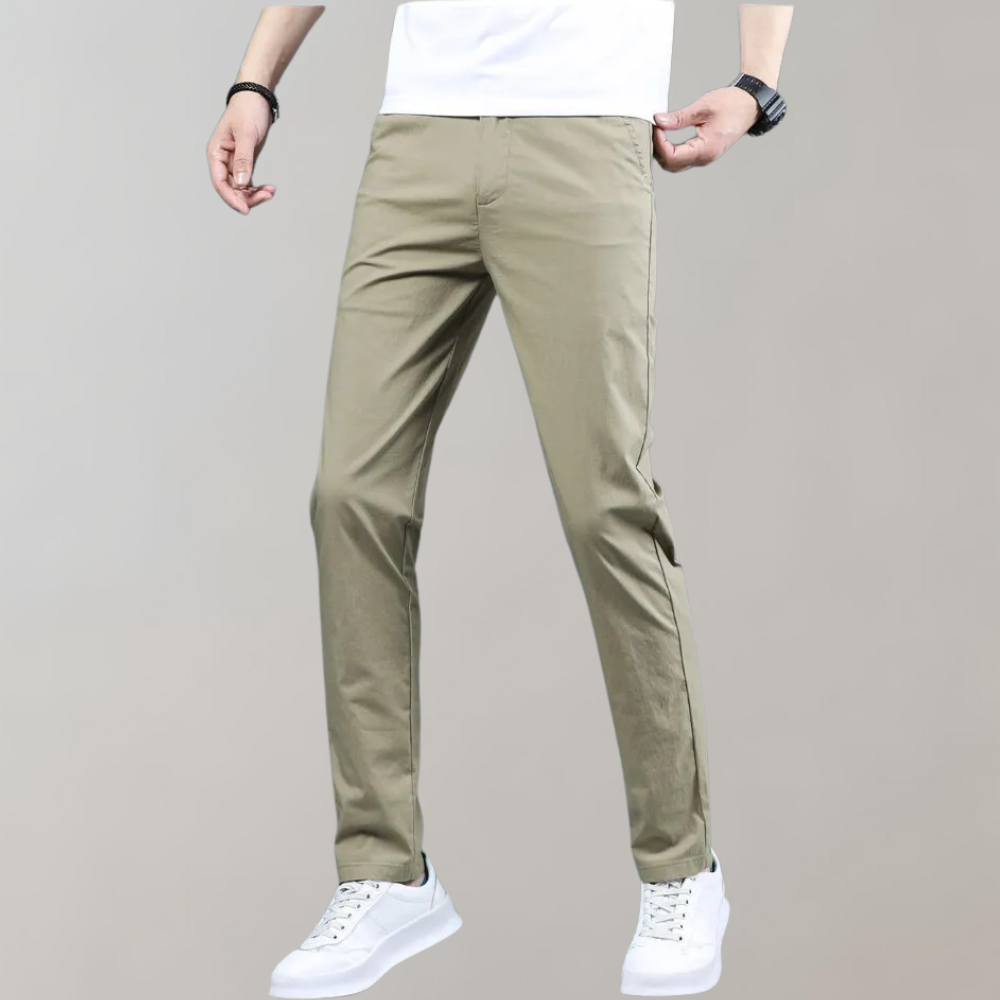 Stretch Pants | Skinny | Elastic Waist | Chino Pants | Men's Pants-Fashion Men Pants Chinos All-year-Chaps of London-Chaps of London