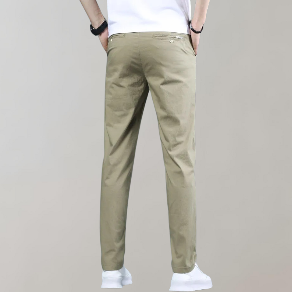 Stretch Pants | Skinny | Elastic Waist | Chino Pants | Men's Pants-Fashion Men Pants Chinos All-year-Chaps of London-Chaps of London