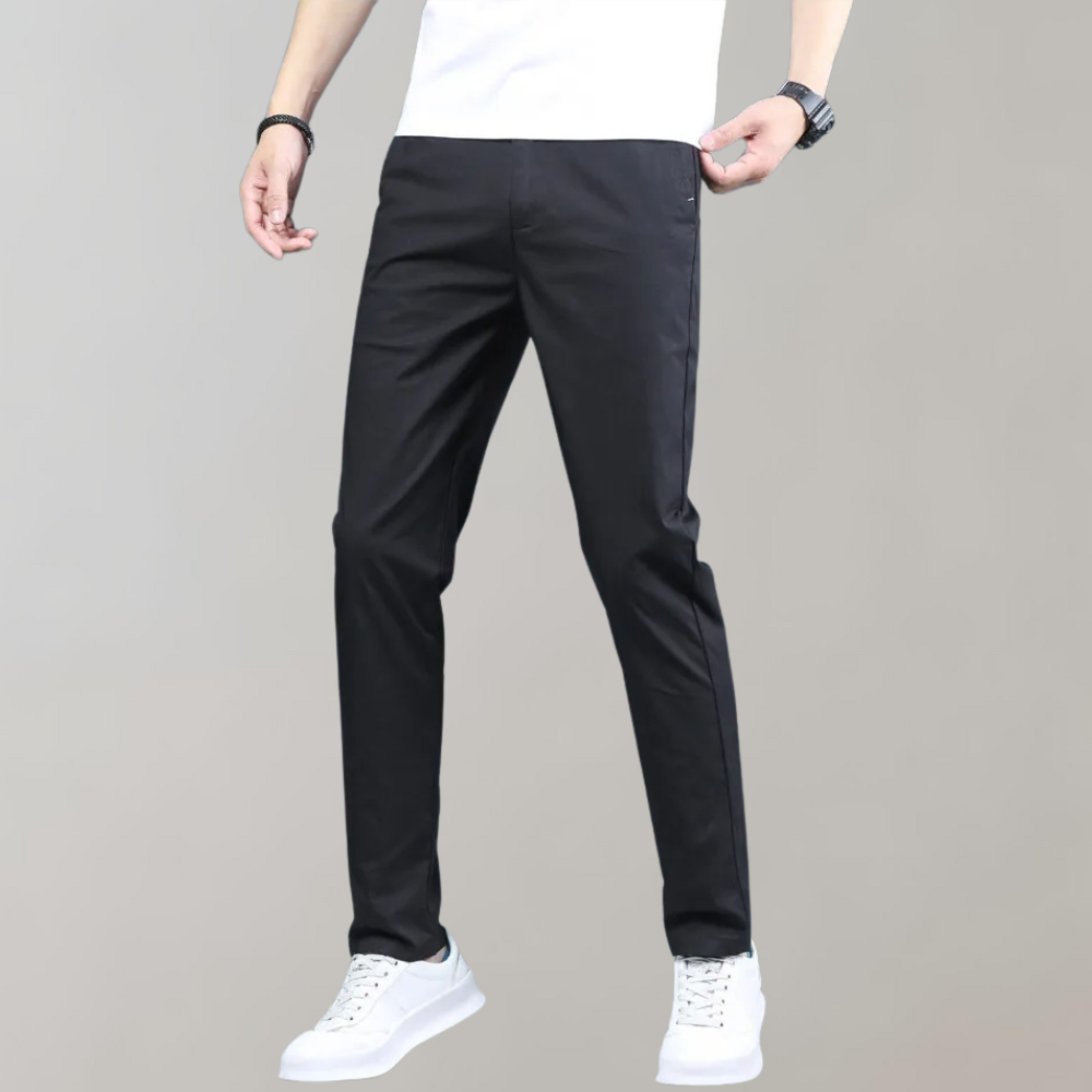 Stretch Pants | Skinny | Elastic Waist | Chino Pants | Men's Pants-Fashion Men Pants Chinos All-year-Chaps of London-Chaps of London
