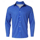 Striped Shirt | Long Sleeve | Slim Fit | Buttoned Up Shirt | Men's Shirts-Chaps of London-Chaps of London