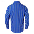 Striped Shirt | Long Sleeve | Slim Fit | Buttoned Up Shirt | Men's Shirts-Men's Long Sleeve Striped Shirt-Chaps of London-Chaps of London