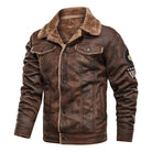 Suede Jacket | Fleece Lined | Sherpa Lined | Biker Winter Jacket | Men's Winter Jacket-Men Jackets-Chaps of London-Chaps of London