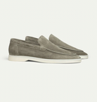 Suede Loafers - Slip-On - Comfortable - Leather Loafers - Men's Shoes-Chaps of London-Olive Green-38-Chaps of London