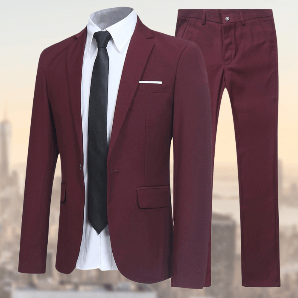 Suit | Two Piece Suit | Suit Jacket | Suit Pants-Suit-Chaps of London-Red-S-Chaps of London