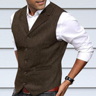 Suit Vest | Single-breasted | Tailored | Tweed Waistcoat | Men's Waistcoat-Chaps of London-Chaps of London