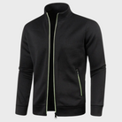 Summer Cardigan | Casual | Zip Pockets | Zip-Up Sweatshirt | Men's Jacket-Chaps of London-Black-M-Chaps of London