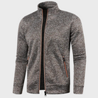 Summer Cardigan | Casual | Zip Pockets | Zip-Up Sweatshirt | Men's Jacket-Chaps of London-Coffee-M-Chaps of London