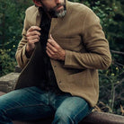 Summer Jacket | Button-Up | Pockets | Cardigan Jacket | Men's Cardigan-Chaps of London-Camel-S-Chaps of London