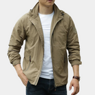 Summer Jacket | Lightweight | Hooded | Cargo Jacket | Men's Jacket -Chaps of London-Khaki-M-Chaps of London