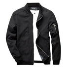 Summer Jacket - Lightweight - Zip-Up - Bomber Jacket - Men's Jacket-Fashion Men Jacket Bomber Spring-Chaps of London-Black-M-Chaps of London